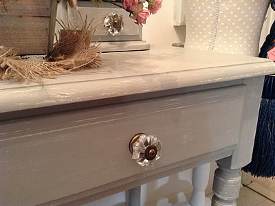 Shabby chic painted console table - Lymington New Forest Hampshire