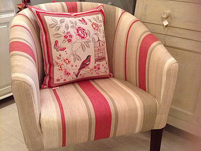 Re-upholstered chair - Lymington New Forest